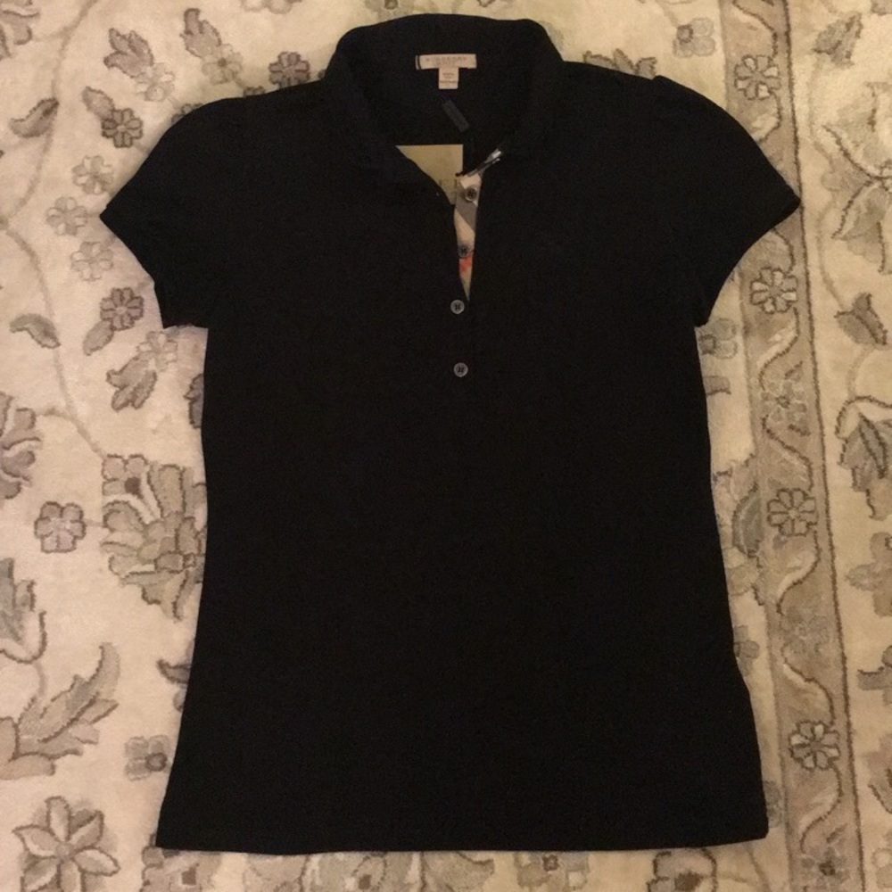 Burberry Brit Women's Black Polo Shirt